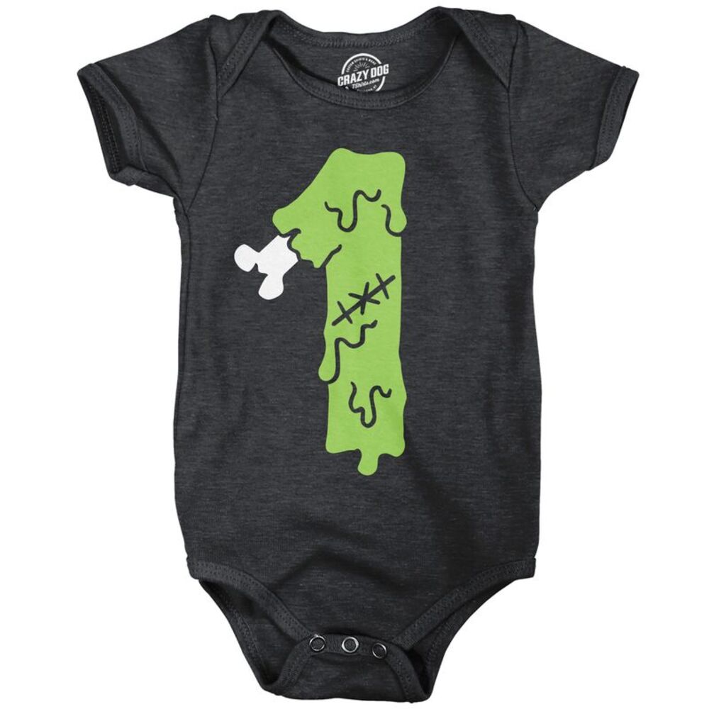 Zombie 1st Birthday Baby Bodysuit Funny Jumper For Infants
